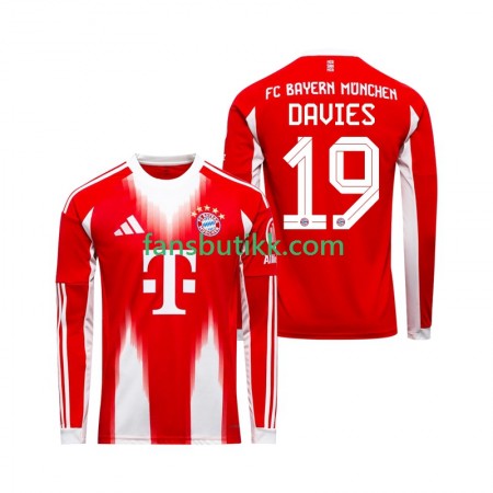 Fotballdrakt Bayern München Alphonso Davies 19 Hjemmetrøye 2025-2026 Langermet